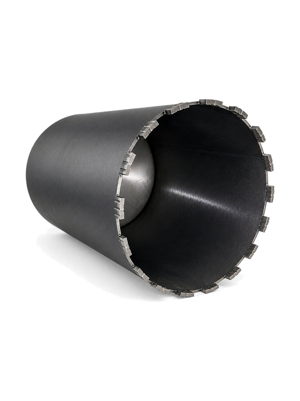 DMI X-Top gallery — 10-inch laser welded diamond core bit, cutting-end three-quarter view