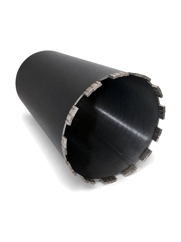 DMI X-Top gallery — 7-inch laser welded diamond core bit, cutting-end three-quarter view